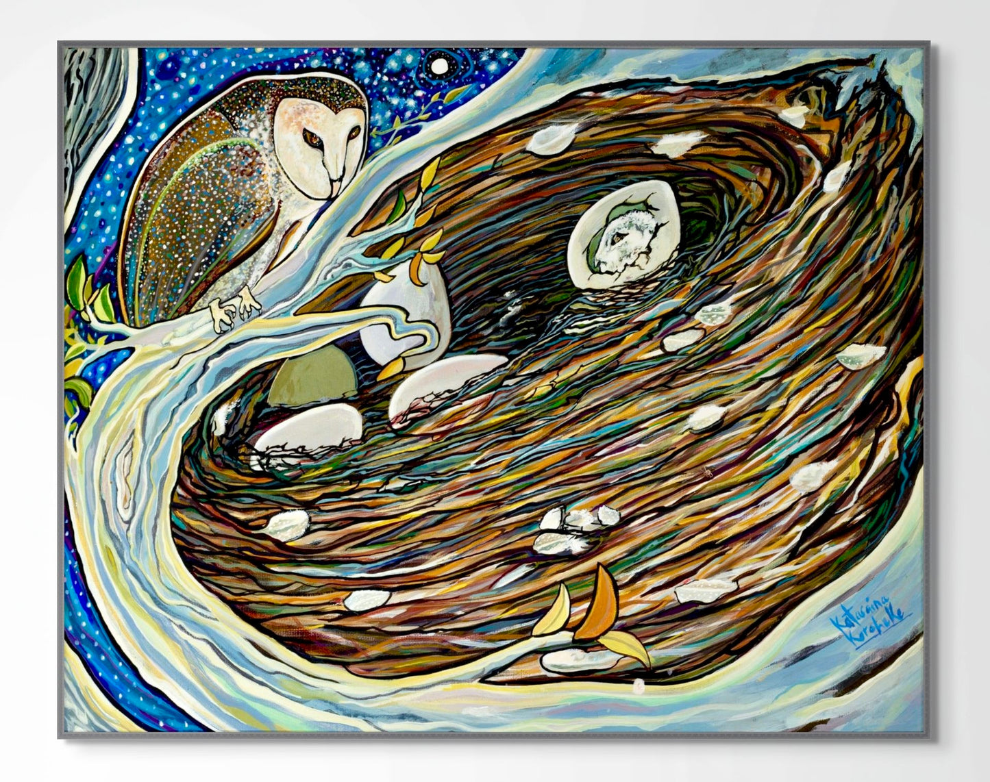 'Midnight Miracle' canvas print