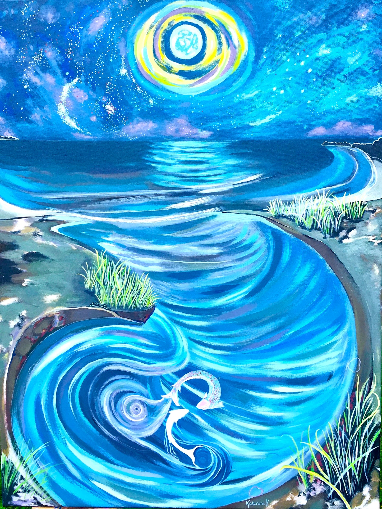 'Swim Of The Night Souls' acrylic print