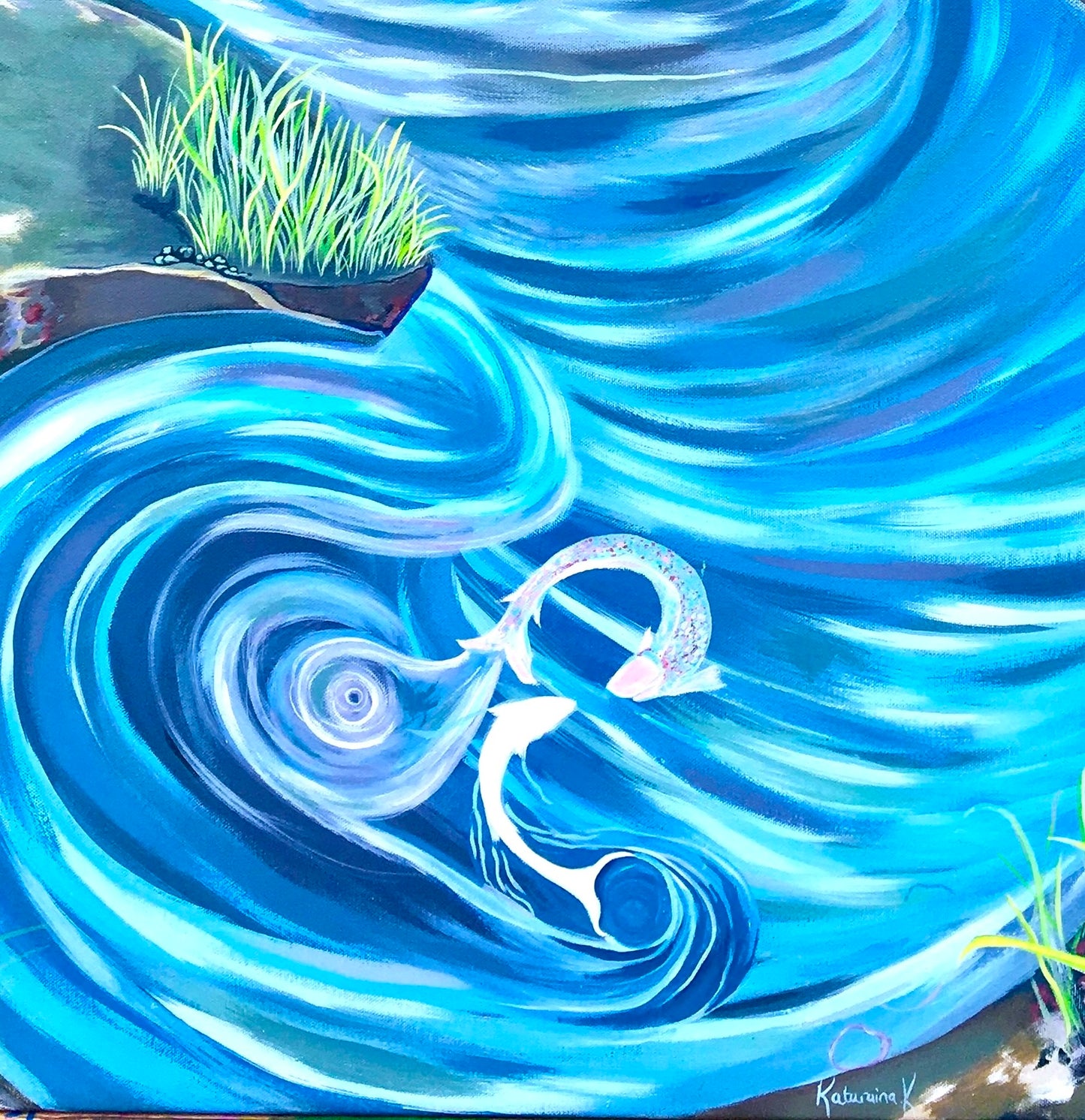 'Swim Of The Night Souls' acrylic print