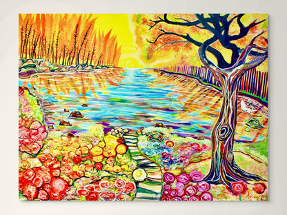 'Marmalade Skies' canvas print