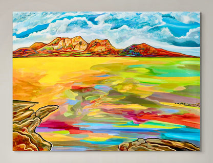 'Bay Of Fiery Hazards' canvas print