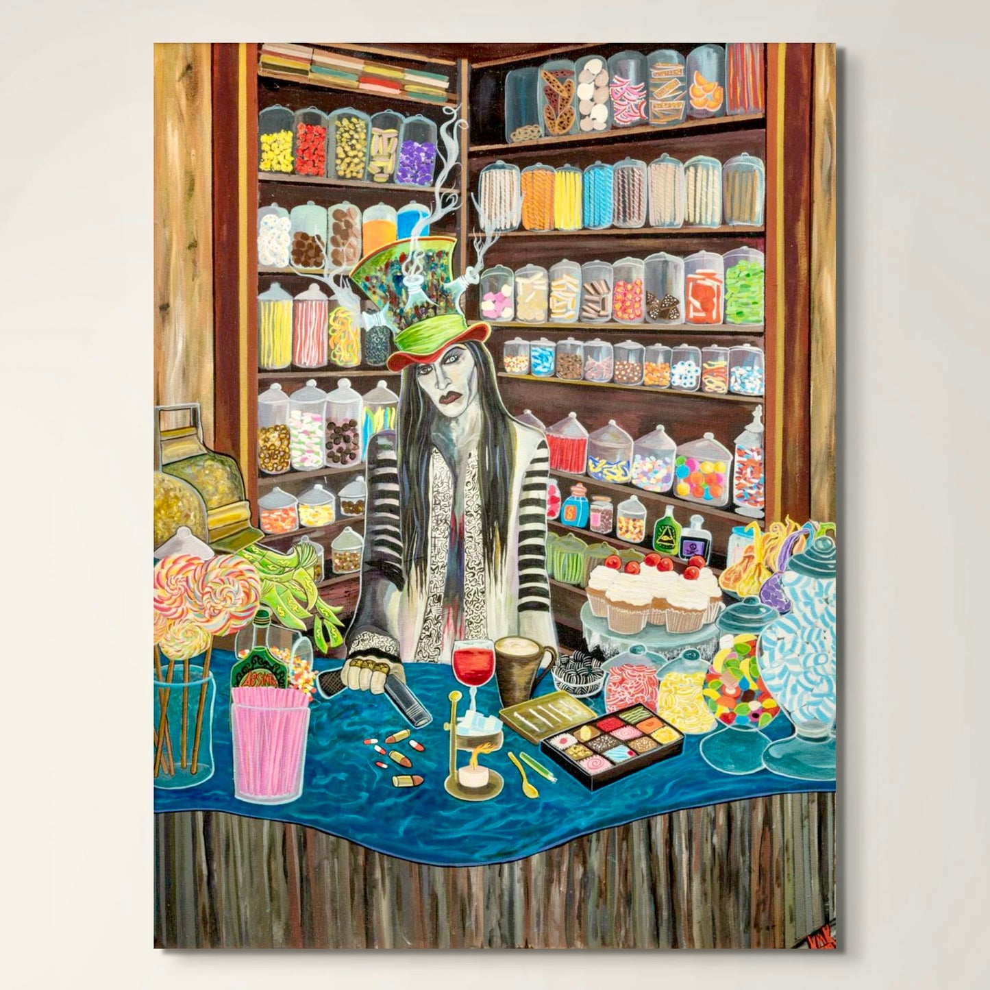 'Seduction of Indulgence' canvas print