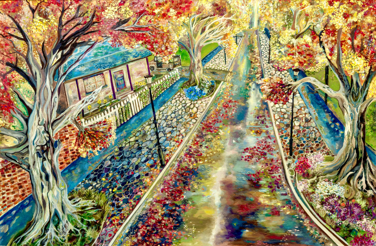 'Victoria Street, Ulverstone' canvas print