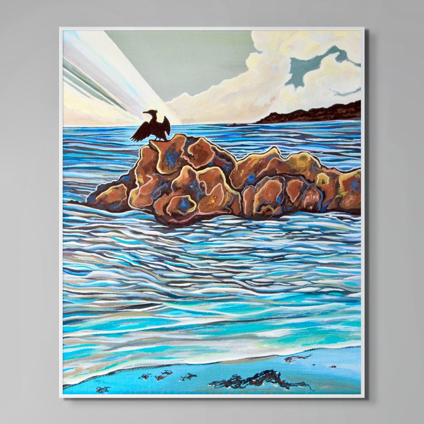 'Ocean Wings' ( Cormorant ) canvas print