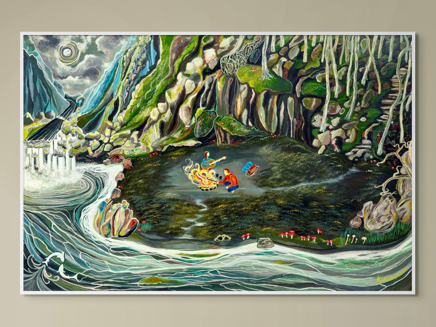 'Down By The River' canvas print