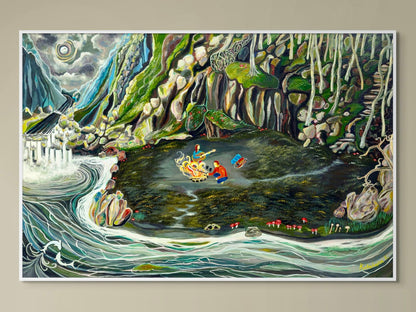 'Down By The River' canvas print