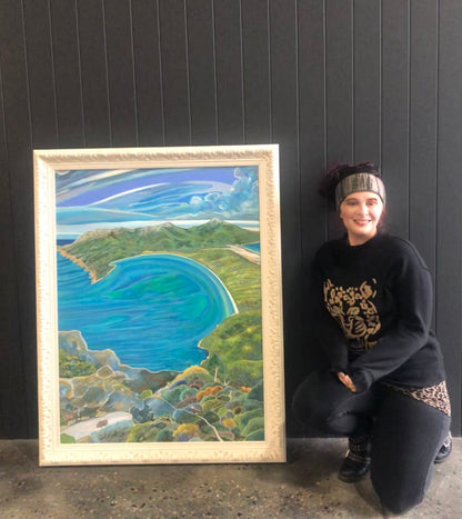 'Wineglass Bay Holiday' acrylic print