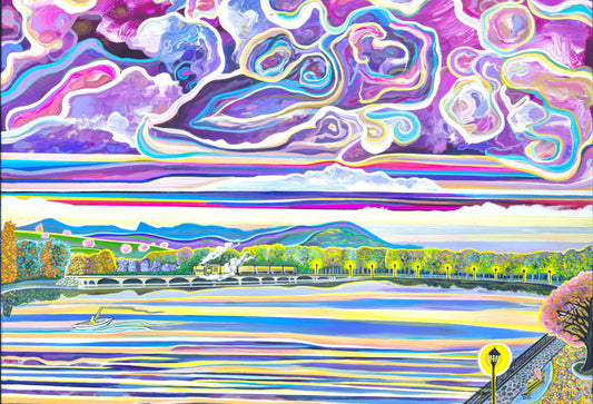 'Riverside Romance' acrylic print