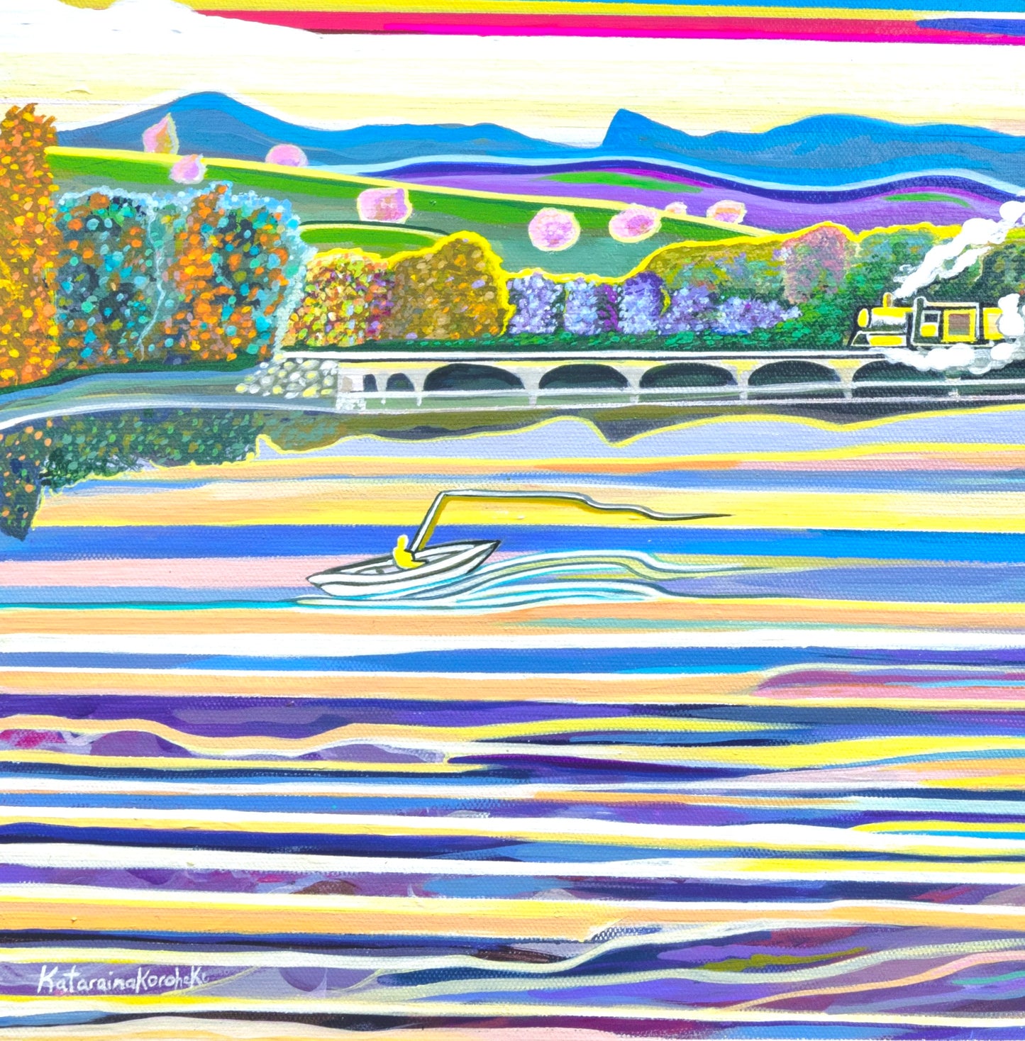 'Riverside Romance' acrylic print