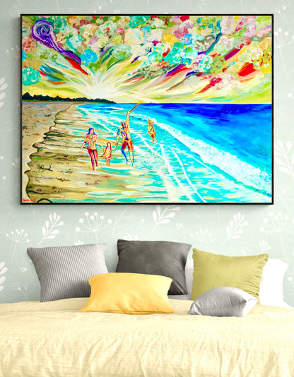 'Day Out At The Beach' canvas Print