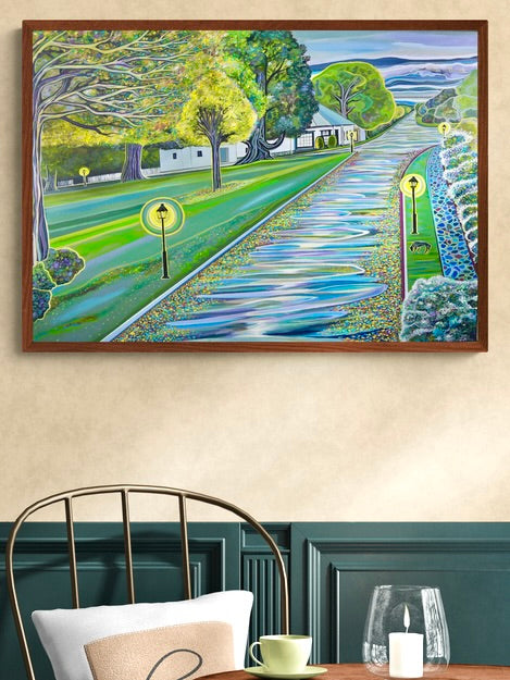 'A Rain Soaked Westbury Day' canvas print