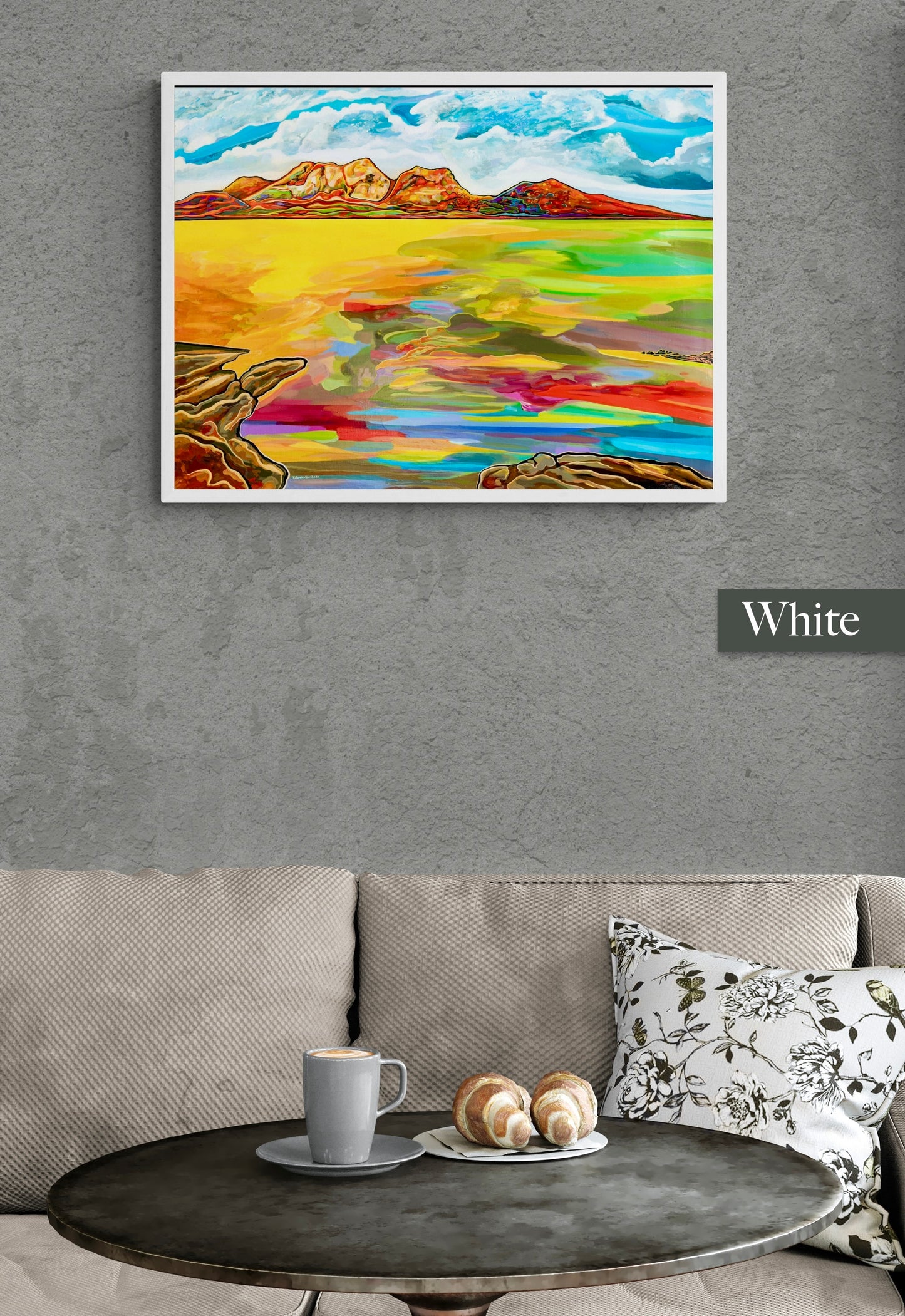 'Bay Of Fiery Hazards' framed print