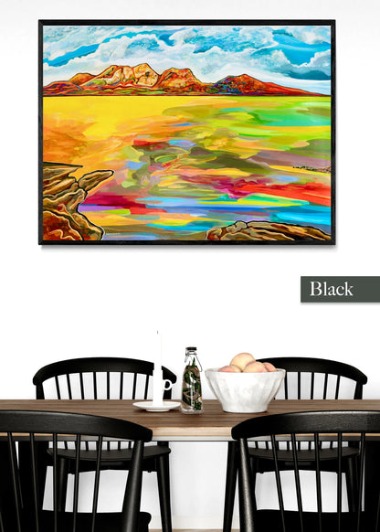 'Bay Of Fiery Hazards' framed print