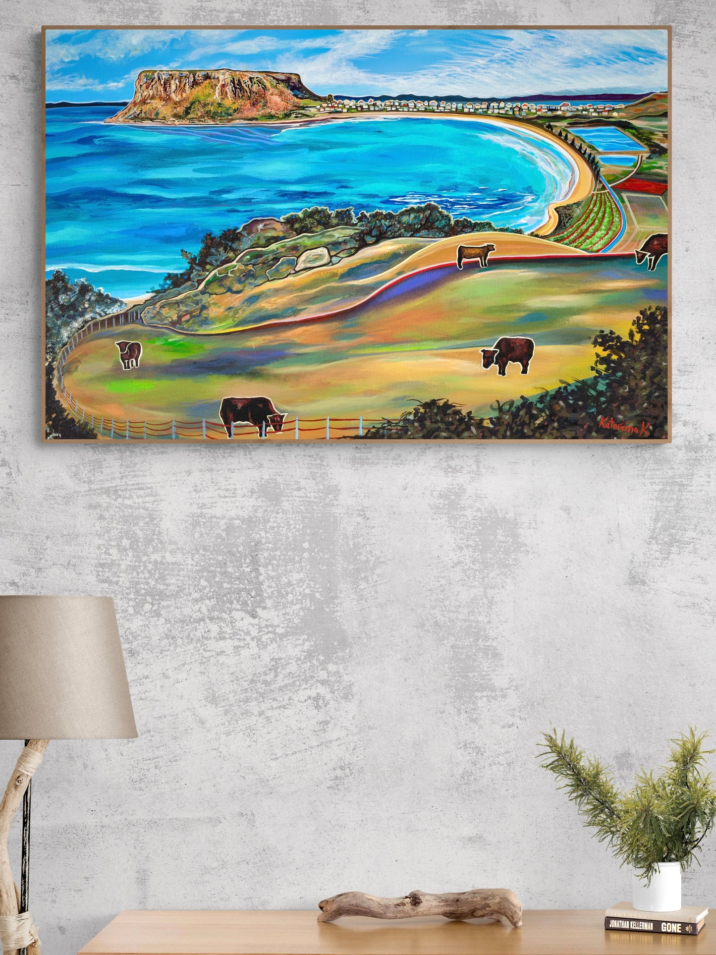 'The Cows Are Happy' canvas print