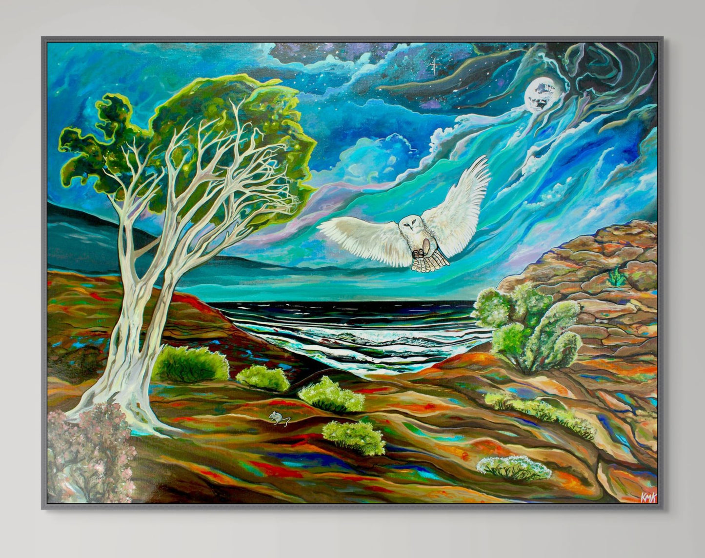 'One FOwl Swoop' canvas Print