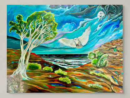 'One FOwl Swoop' canvas Print