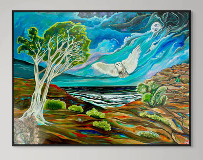 'One FOwl Swoop' canvas Print