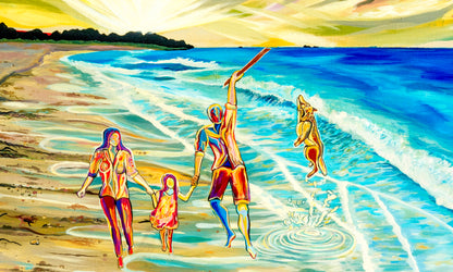 'Day Out At The Beach' acrylic print