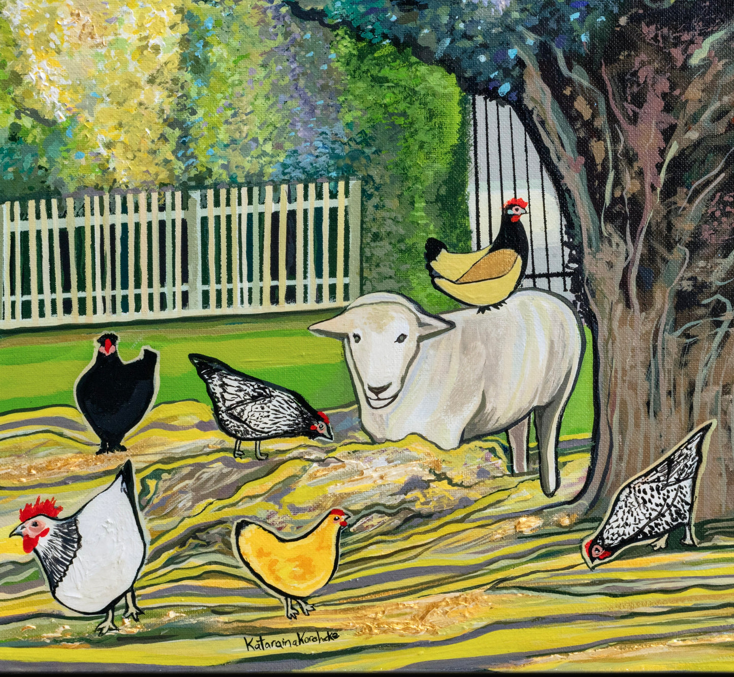 'Lil Flock Of Fluff' acrylic print