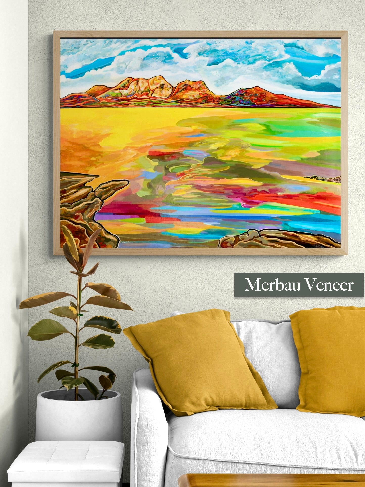 'Bay Of Fiery Hazards' framed print