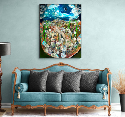 'Dark Of The Moon Women' Canvas Print