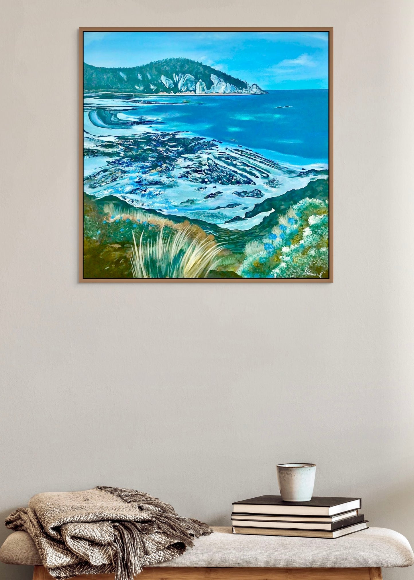 'On The Rocks' canvas print