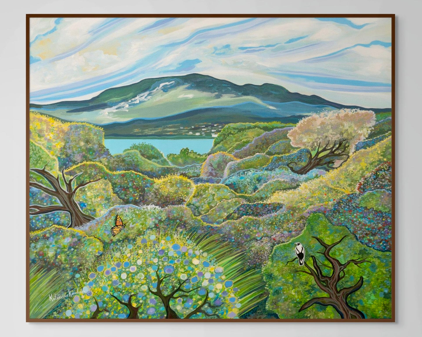 'Mt Wellington Across the Derwent' canvas print