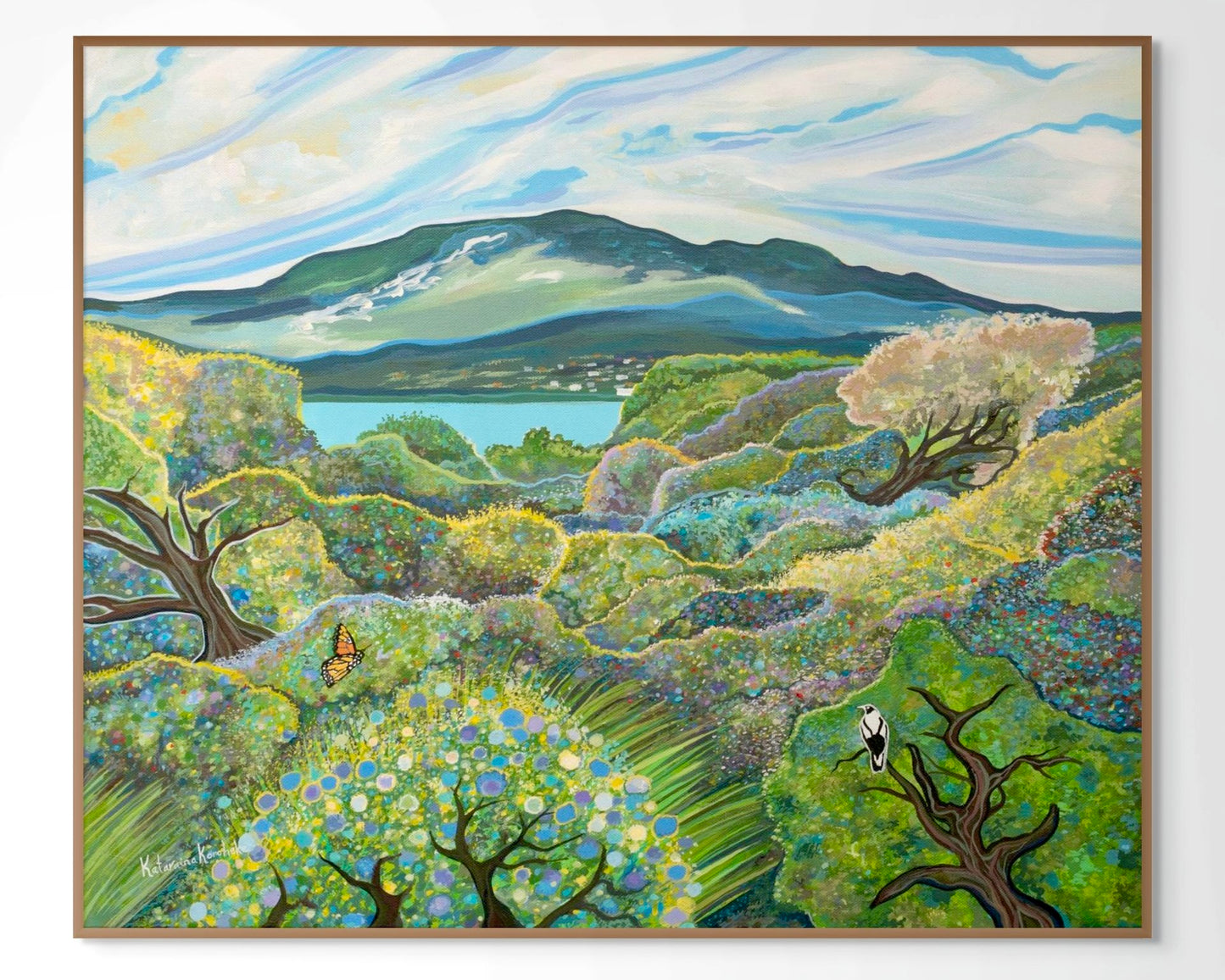 'Mt Wellington Across the Derwent' canvas print