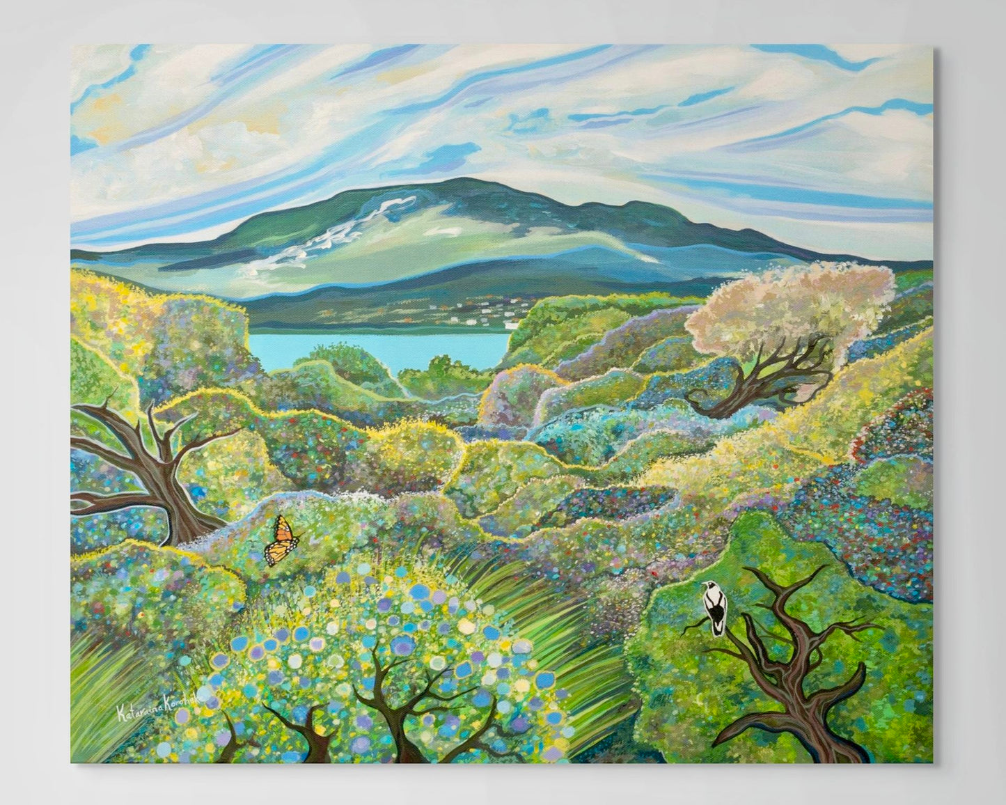 'Mt Wellington Across the Derwent' canvas print