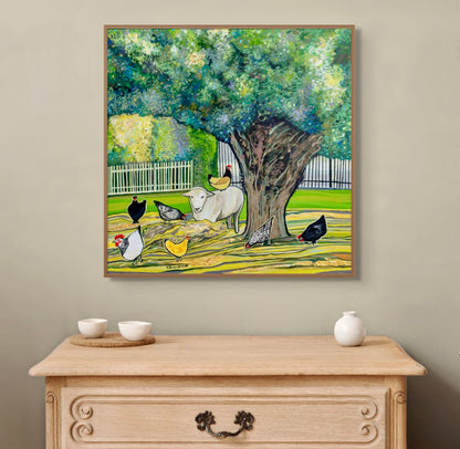 'Lil Flock Of Fluff' canvas Print