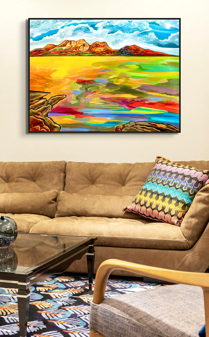 'Bay Of Fiery Hazards' canvas print
