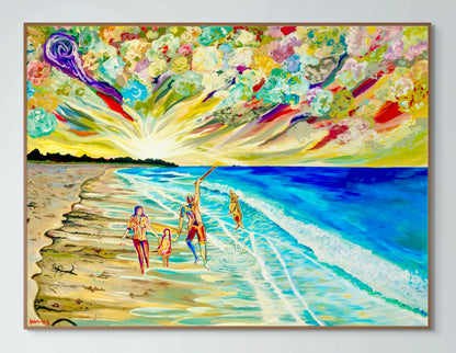 'Day Out At The Beach' canvas Print