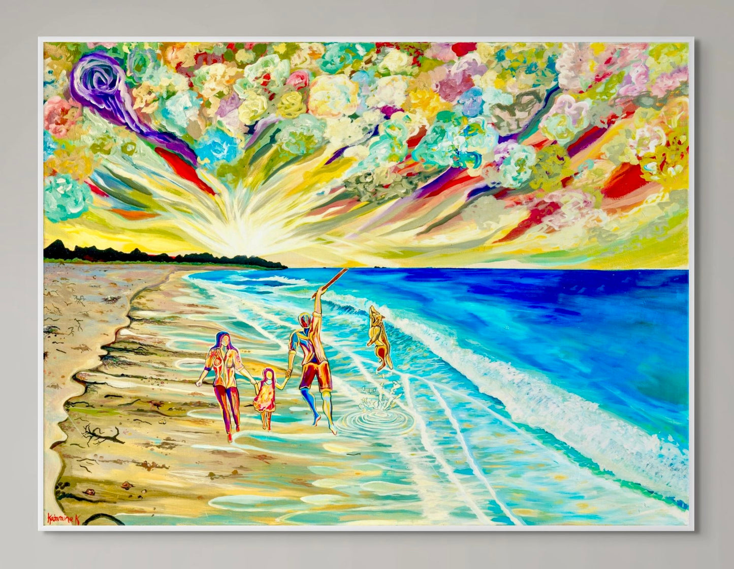 'Day Out At The Beach' canvas Print