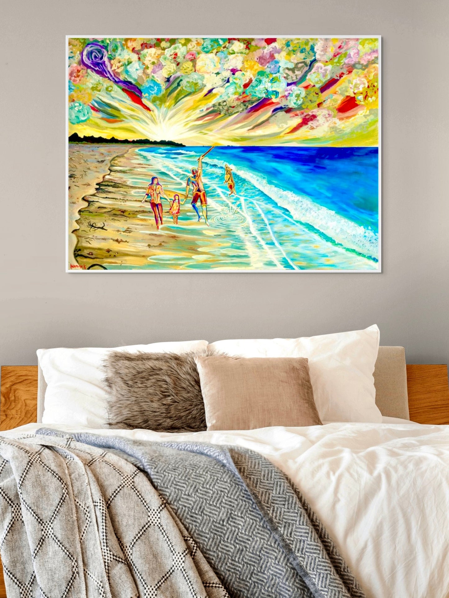 'Day Out At The Beach' canvas Print
