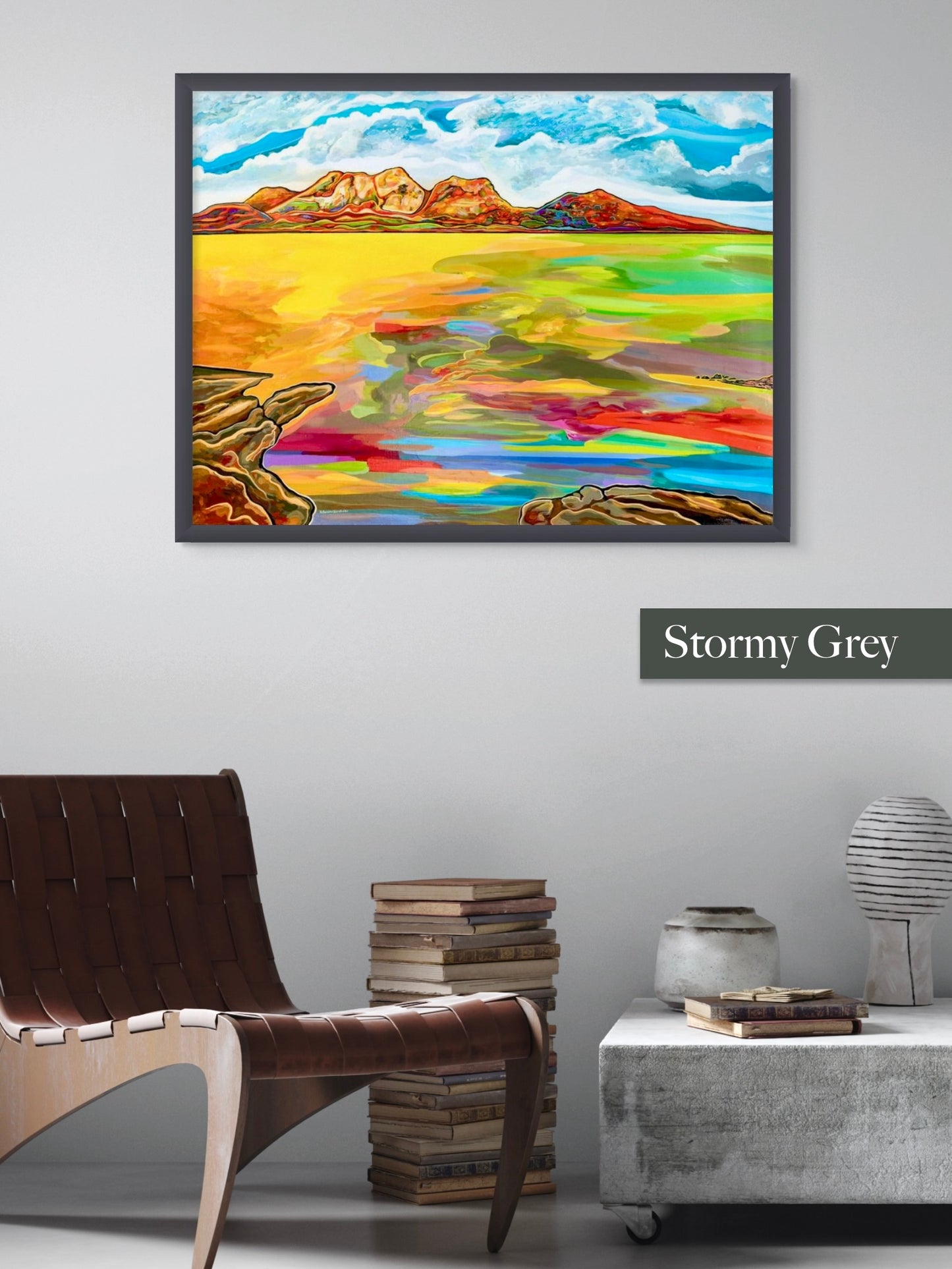 'Bay Of Fiery Hazards' framed print