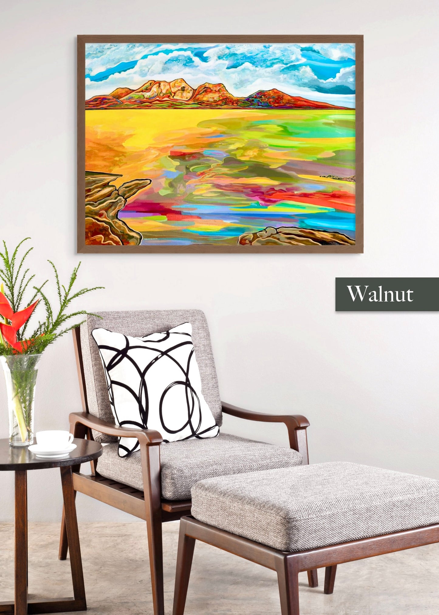 'Bay Of Fiery Hazards' framed print