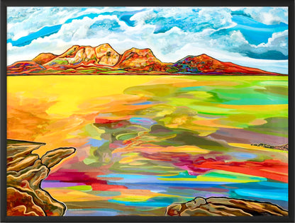 'Bay Of Fiery Hazards' framed print