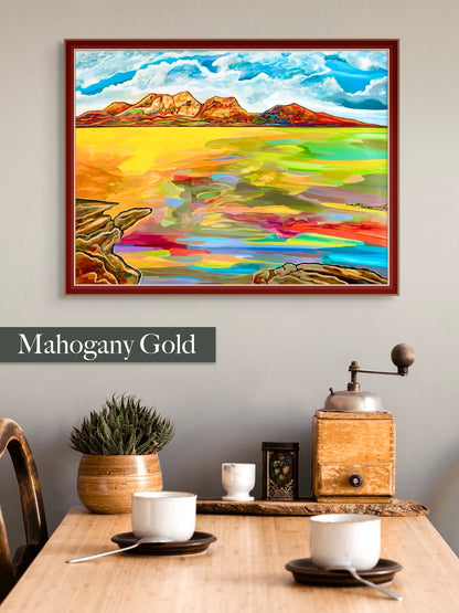 'Bay Of Fiery Hazards' framed print