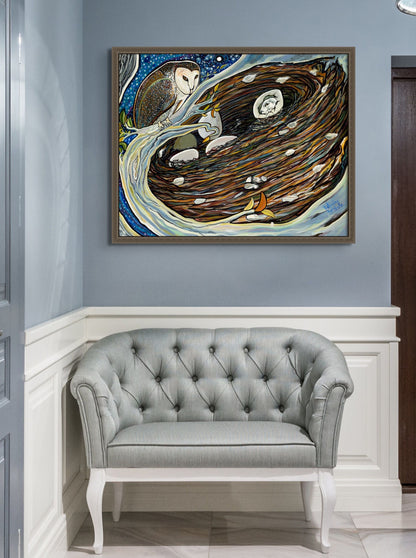 'Midnight Miracle' canvas print