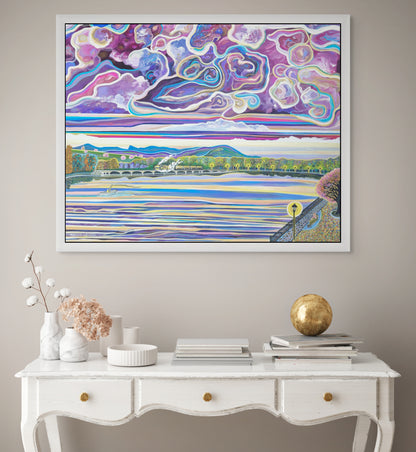 'Riverside Romance' Canvas Print